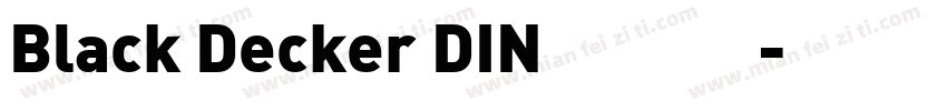 Black Decker DIN 中西方字体转换